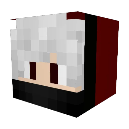 iPhanAHz Minecraft avatar head, 3D render