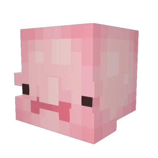 iPhone12_Pro_Max Minecraft avatar head, 3D render
