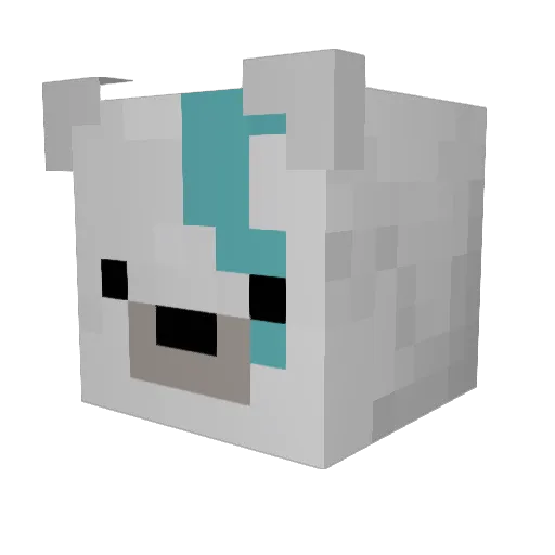 iPhone4LTE Minecraft avatar head, 3D render