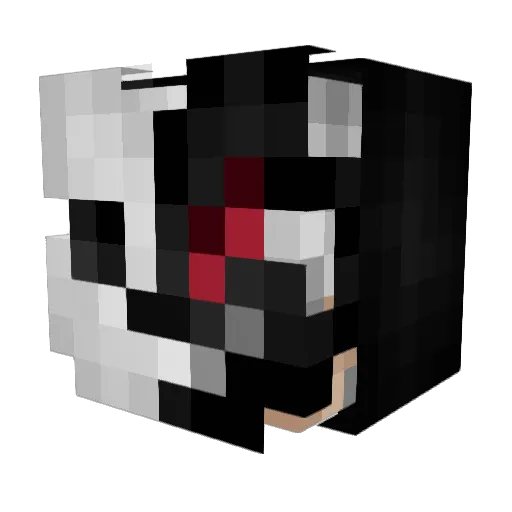 iPhone69S Minecraft avatar head, 3D render