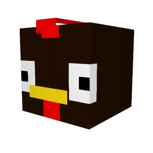 iPlay2winn Minecraft avatar head, 3D render