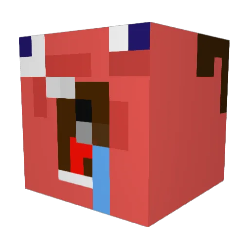 iPoluq_ Minecraft avatar head, 3D render