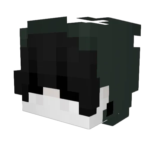 iPrayx Minecraft avatar head, 3D render