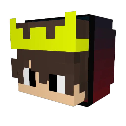 iProMqrc Minecraft avatar head, 3D render