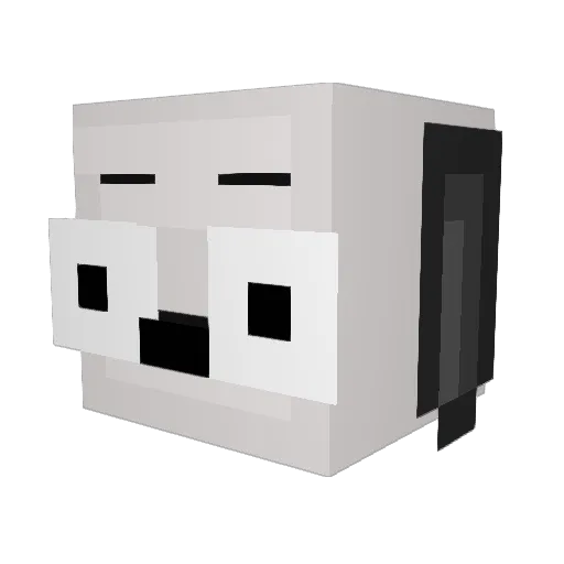 iProfile Minecraft avatar head, 3D render