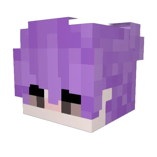 iPureSea Minecraft avatar head, 3D render