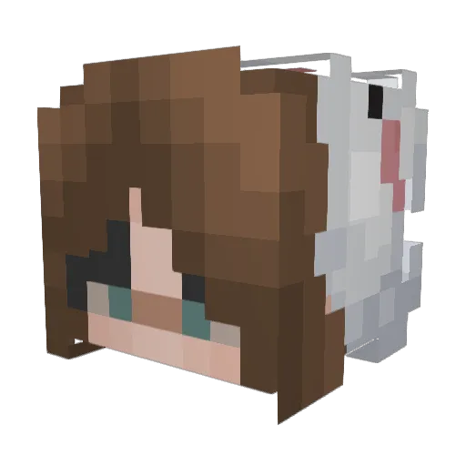 iQMJ Minecraft avatar head, 3D render