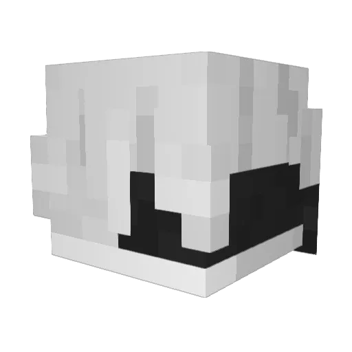 iQh_ Minecraft avatar head, 3D render