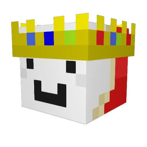 iQiuY Minecraft avatar head, 3D render