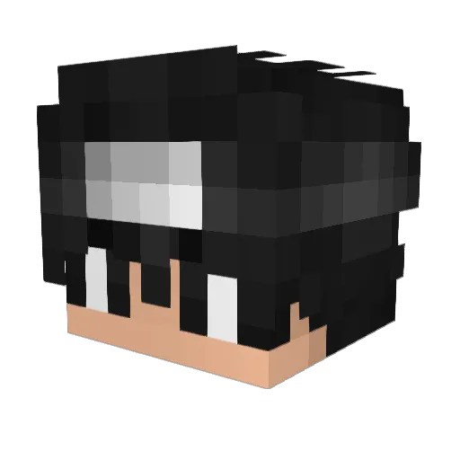 iRaels Minecraft avatar head, 3D render