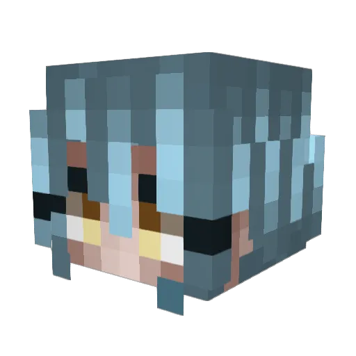 iRaichress Minecraft avatar head, 3D render