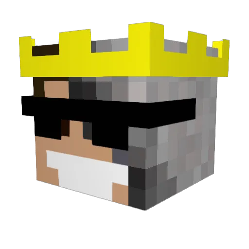 iRajkuS_ Minecraft avatar head, 3D render