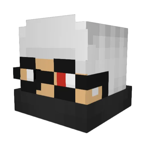 iRawPlays Minecraft avatar head, 3D render