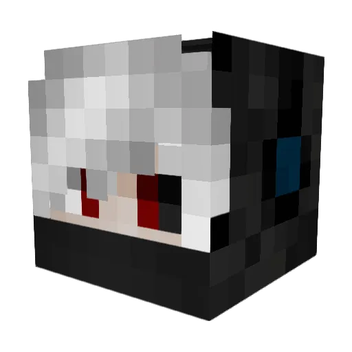 iRawwzy Minecraft avatar head, 3D render