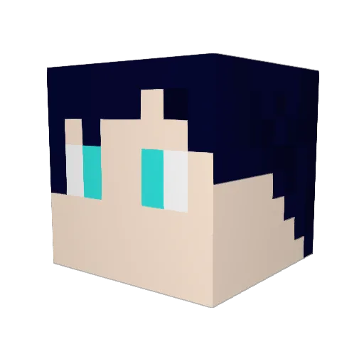 iRclimax Minecraft avatar head, 3D render