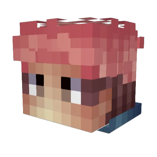 iReKPlains Minecraft avatar head, 3D render