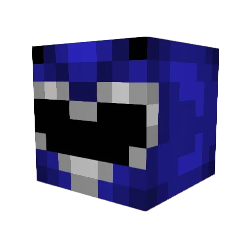 iReaching Minecraft avatar head, 3D render