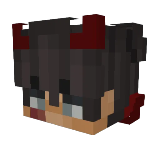 iReal_KSA Minecraft avatar head, 3D render