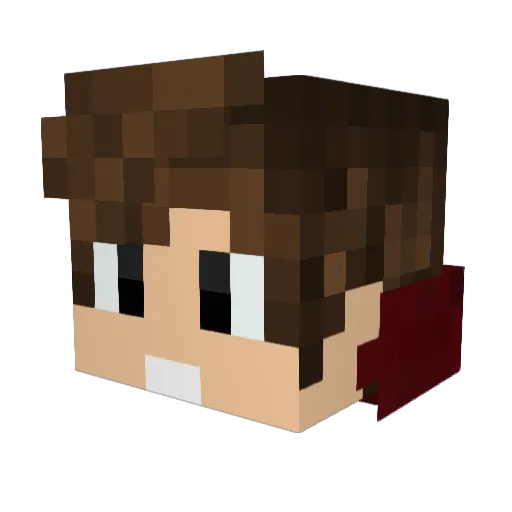 iRealiBoy18 Minecraft avatar head, 3D render