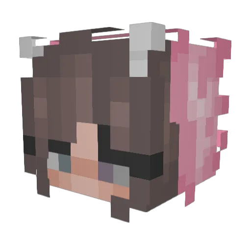 iRedCrabby Minecraft avatar head, 3D render