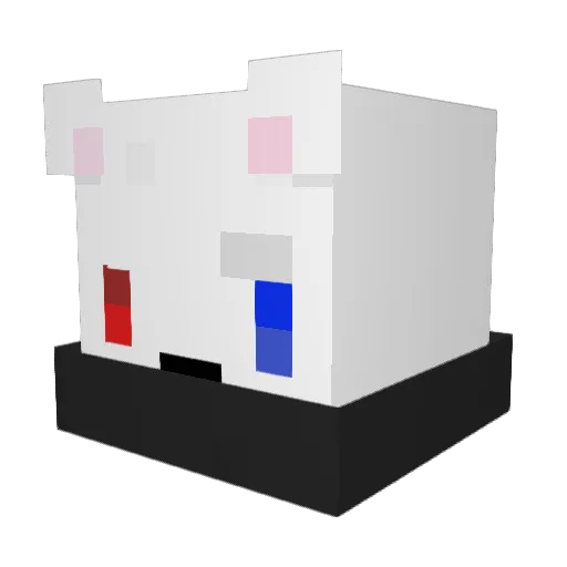 iRefuseToMelee Minecraft avatar head, 3D render