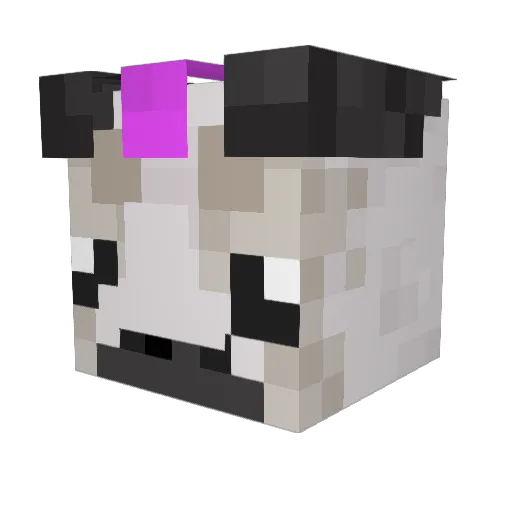 iReggie Minecraft avatar head, 3D render