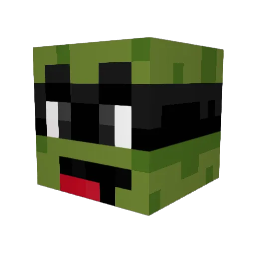 iRekt Minecraft avatar head, 3D render