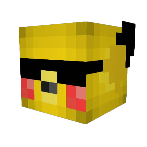 iRendezvous Minecraft avatar head, 3D render