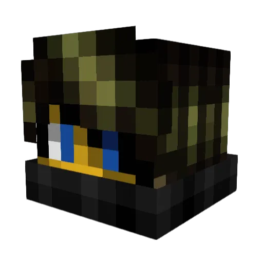 iRenister Minecraft avatar head, 3D render