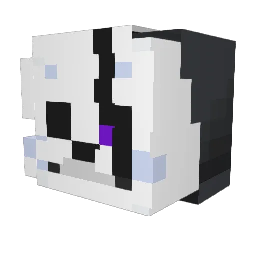 iRhyno Minecraft avatar head, 3D render