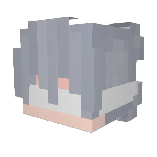 iRiNEUz Minecraft avatar head, 3D render