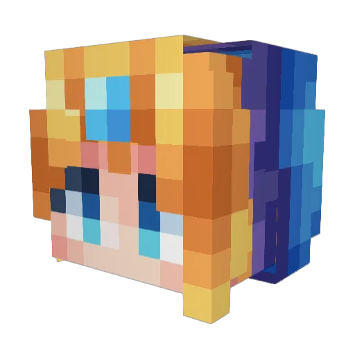 iRilay Minecraft avatar head, 3D render