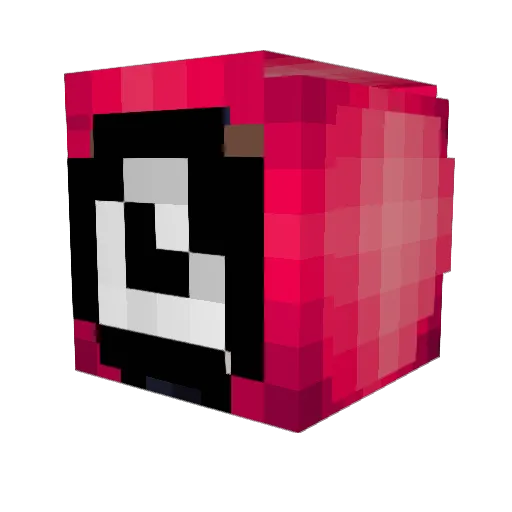 iRing Minecraft avatar head, 3D render