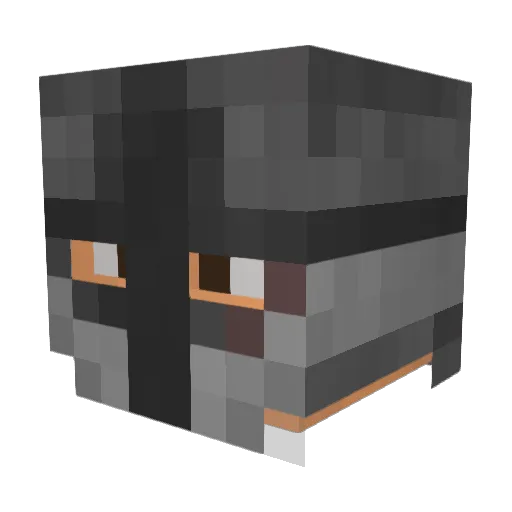 iRock1337 Minecraft avatar head, 3D render