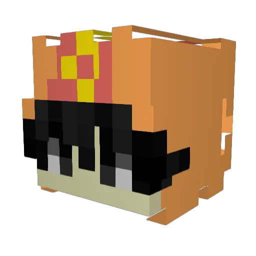 iRodqx_ Minecraft avatar head, 3D render