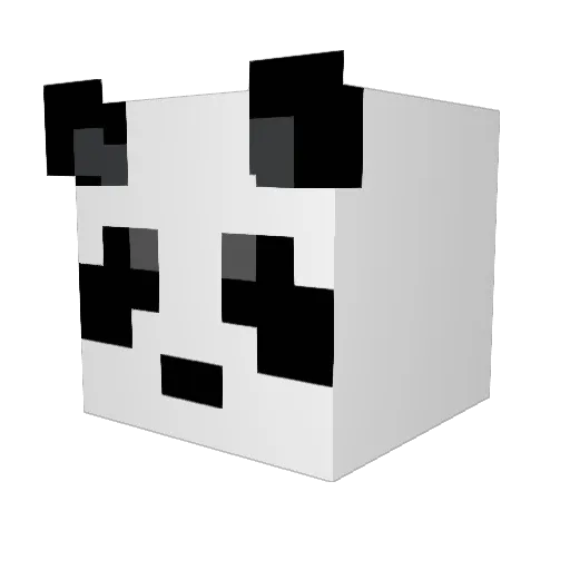 iRods Minecraft avatar head, 3D render