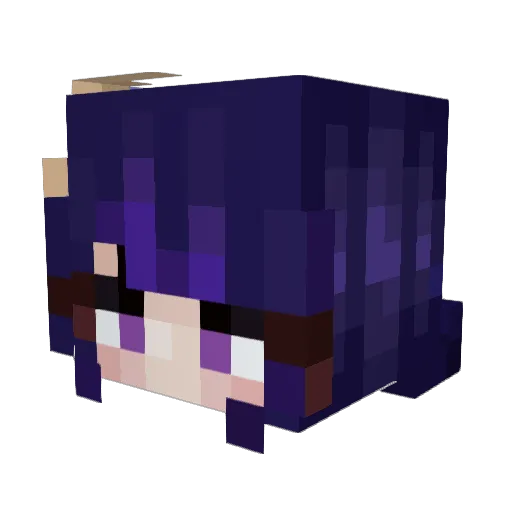 iRoqueX Minecraft avatar head, 3D render