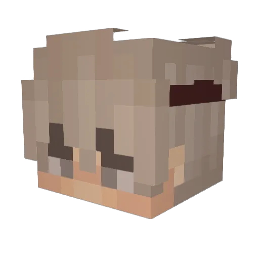 iRualih Minecraft avatar head, 3D render