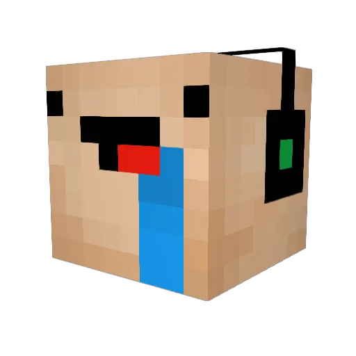 iRuhiji Minecraft avatar head, 3D render