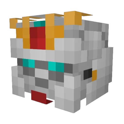 iRuin Minecraft avatar head, 3D render