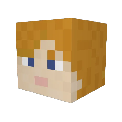 iRunner42 Minecraft avatar head, 3D render