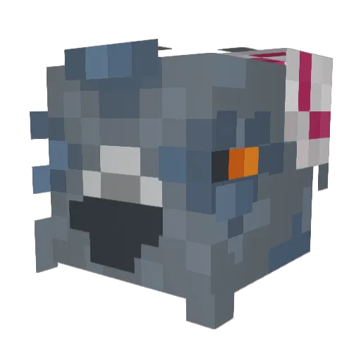 iSEIKATSUi Minecraft avatar head, 3D render