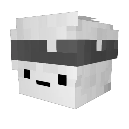 iST0N3y Minecraft avatar head, 3D render