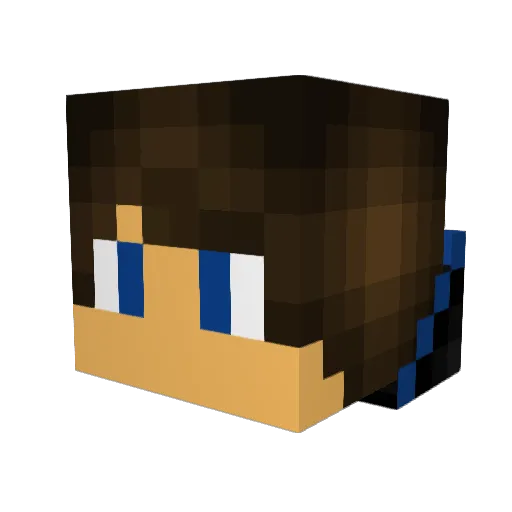 iSaemOne Minecraft avatar head, 3D render