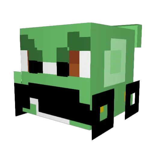 iSafo Minecraft avatar head, 3D render