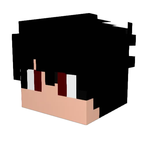 iSamEx Minecraft avatar head, 3D render