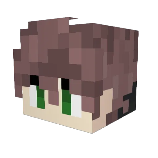 iSamm7 Minecraft avatar head, 3D render