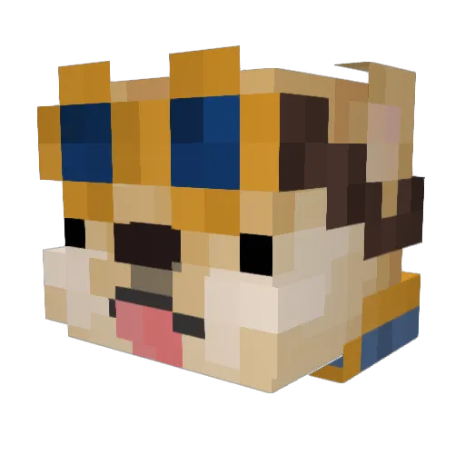 iSartastic Minecraft avatar head, 3D render