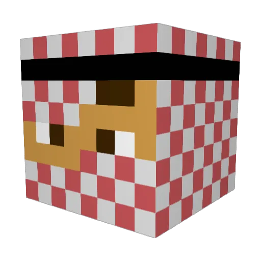 iScryed Minecraft avatar head, 3D render
