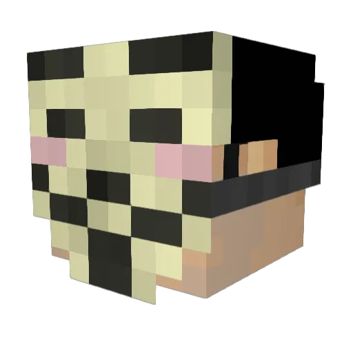 iSdesU Minecraft avatar head, 3D render